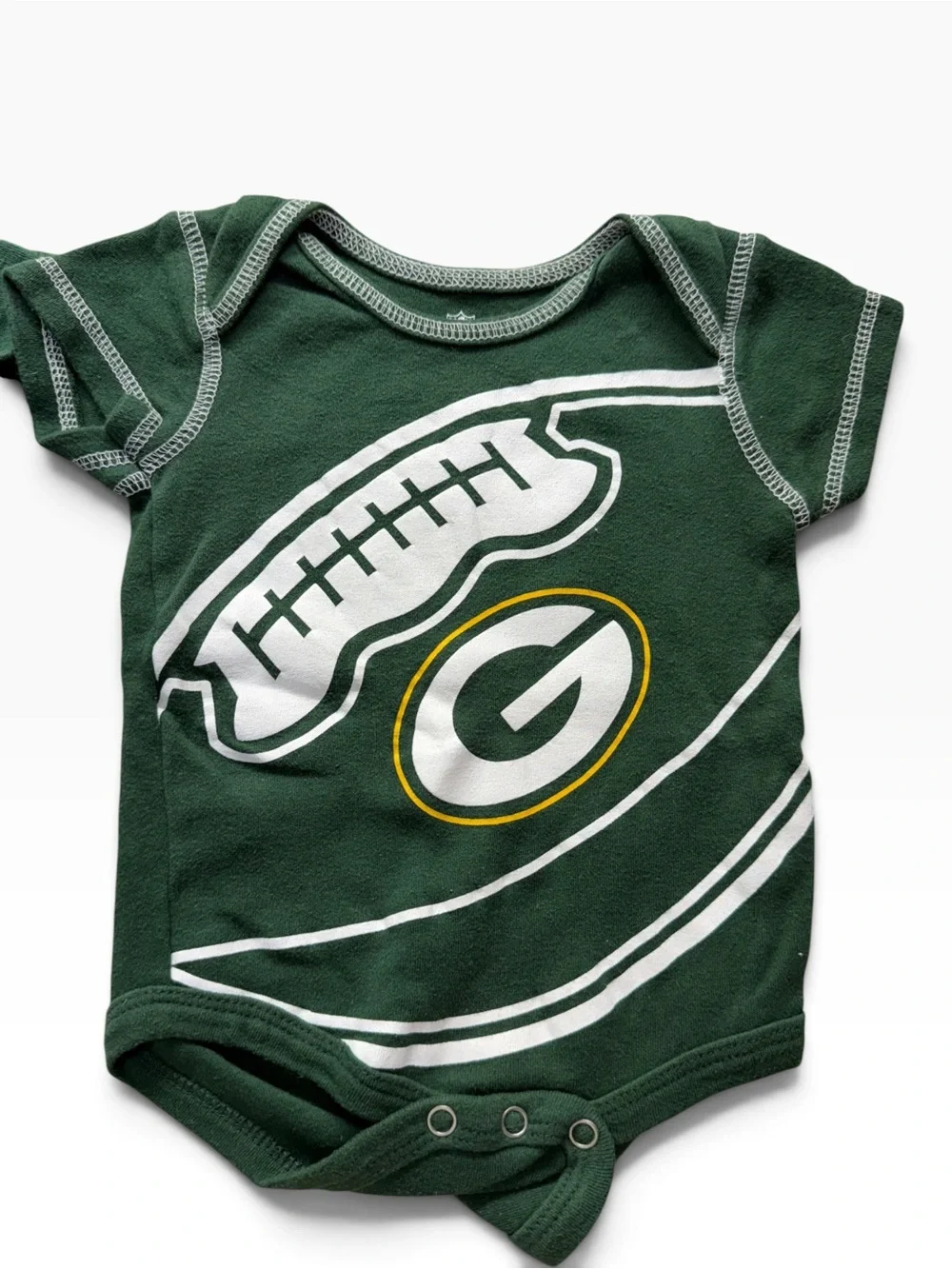 Green Bay Packers Baby Bodysuit Lot 0-3 Months NFL Team Apparel 2 Piece